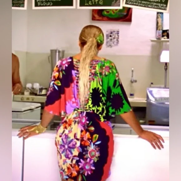 Ranna Gill x Anthropologie Multicolor Floral Knot-Front Dress. Size Medium. - Picture 3 of 11